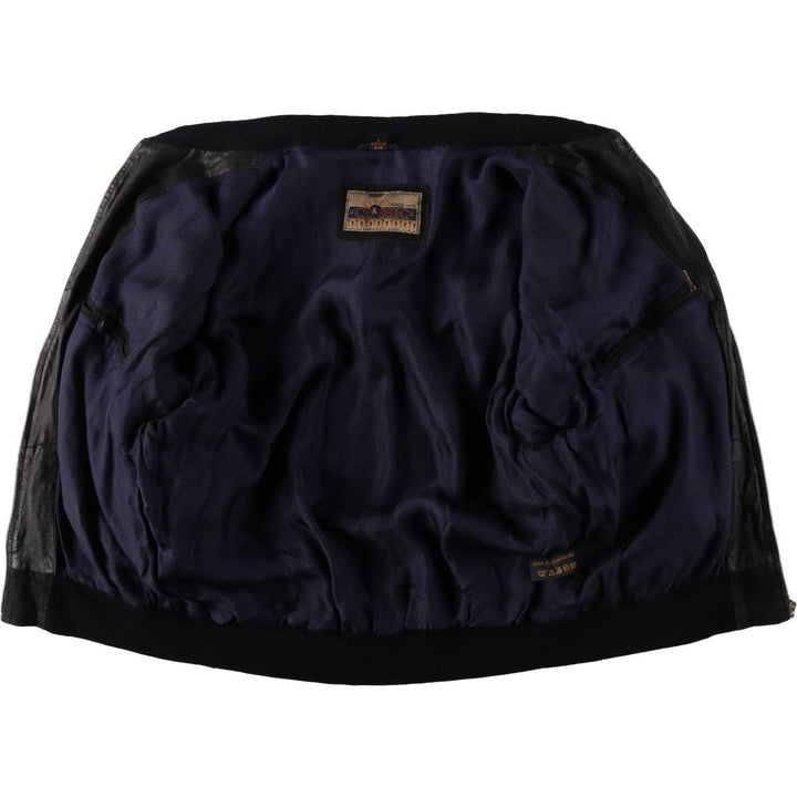 CLASSIC Suede Leather Blouson, Men's Size XL (approx.) Genuine Leather Suede Leather black type Vintage Second Hand
