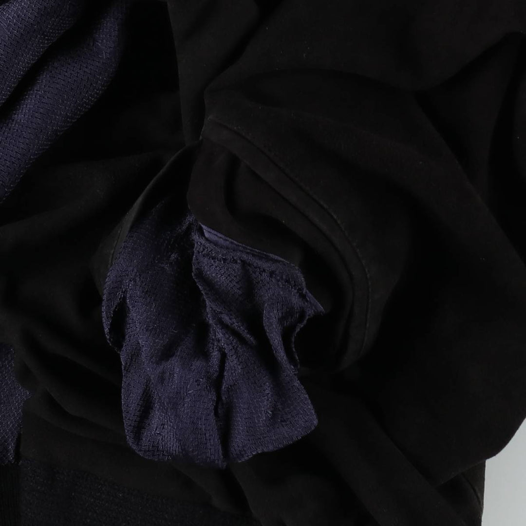 CLASSIC Suede Leather Blouson, Men's Size XL (approx.) Genuine Leather Suede Leather black type Vintage Second Hand