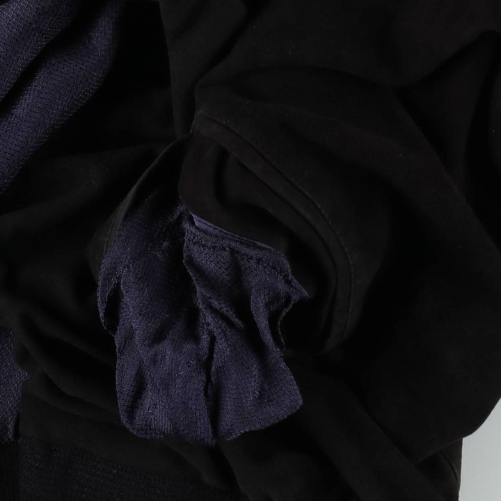 CLASSIC Suede Leather Blouson, Men's Size XL (approx.) Genuine Leather Suede Leather black type Vintage Second Hand