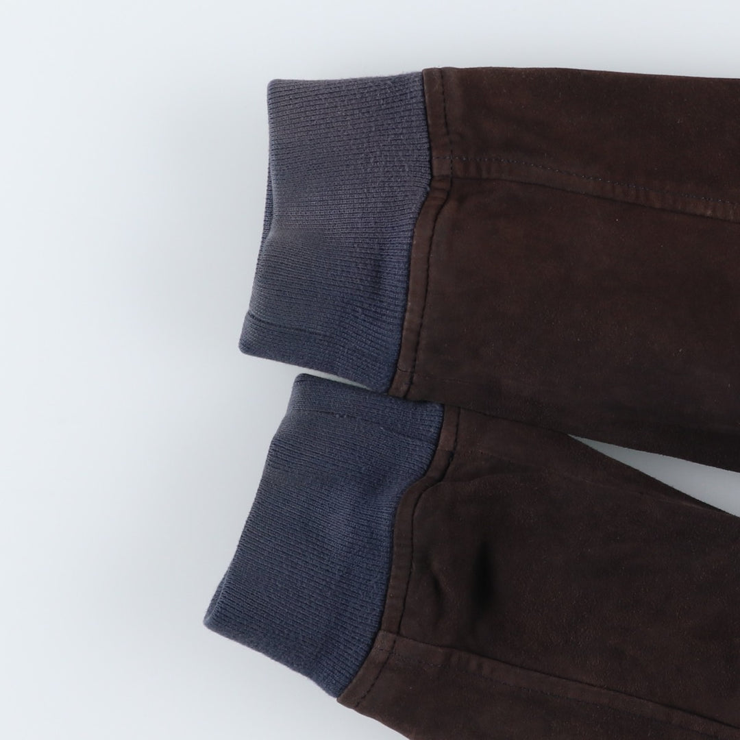 TEX Suede Leather Blouson, Men's Size L (approx.) Genuine Leather Suede Leather brown type Vintage Second Hand