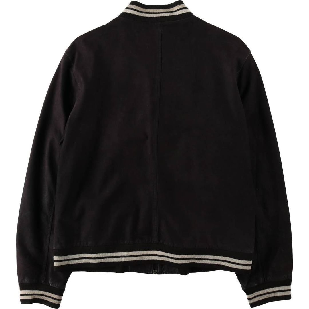 DANIER Suede Leather Blouson, Men's Size XL (approx.) genuine leather black type Vintage Second Hand