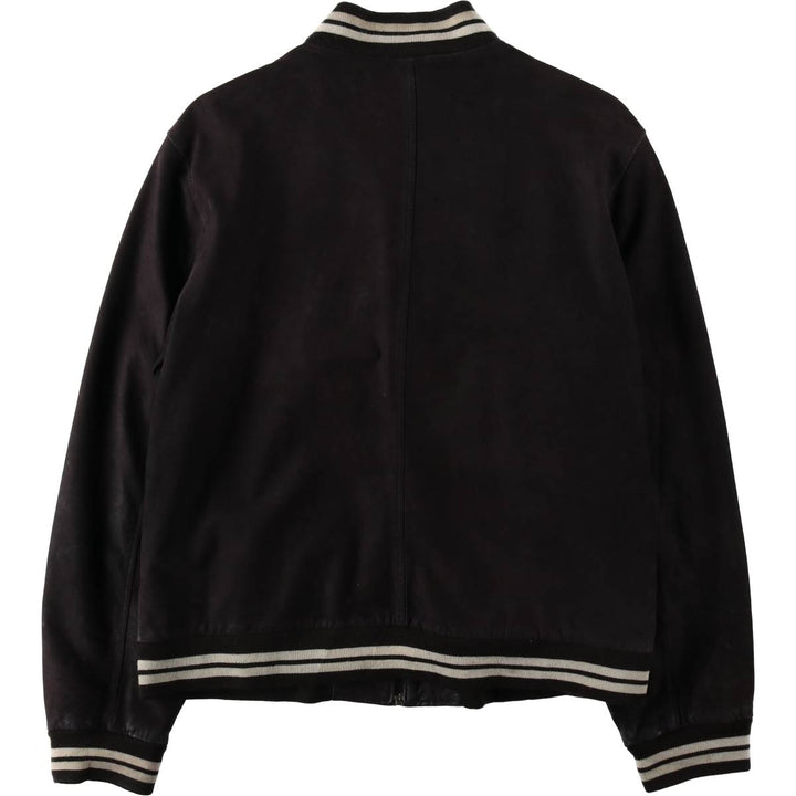 DANIER Suede Leather Blouson, Men's Size XL (approx.) genuine leather black type Vintage Second Hand