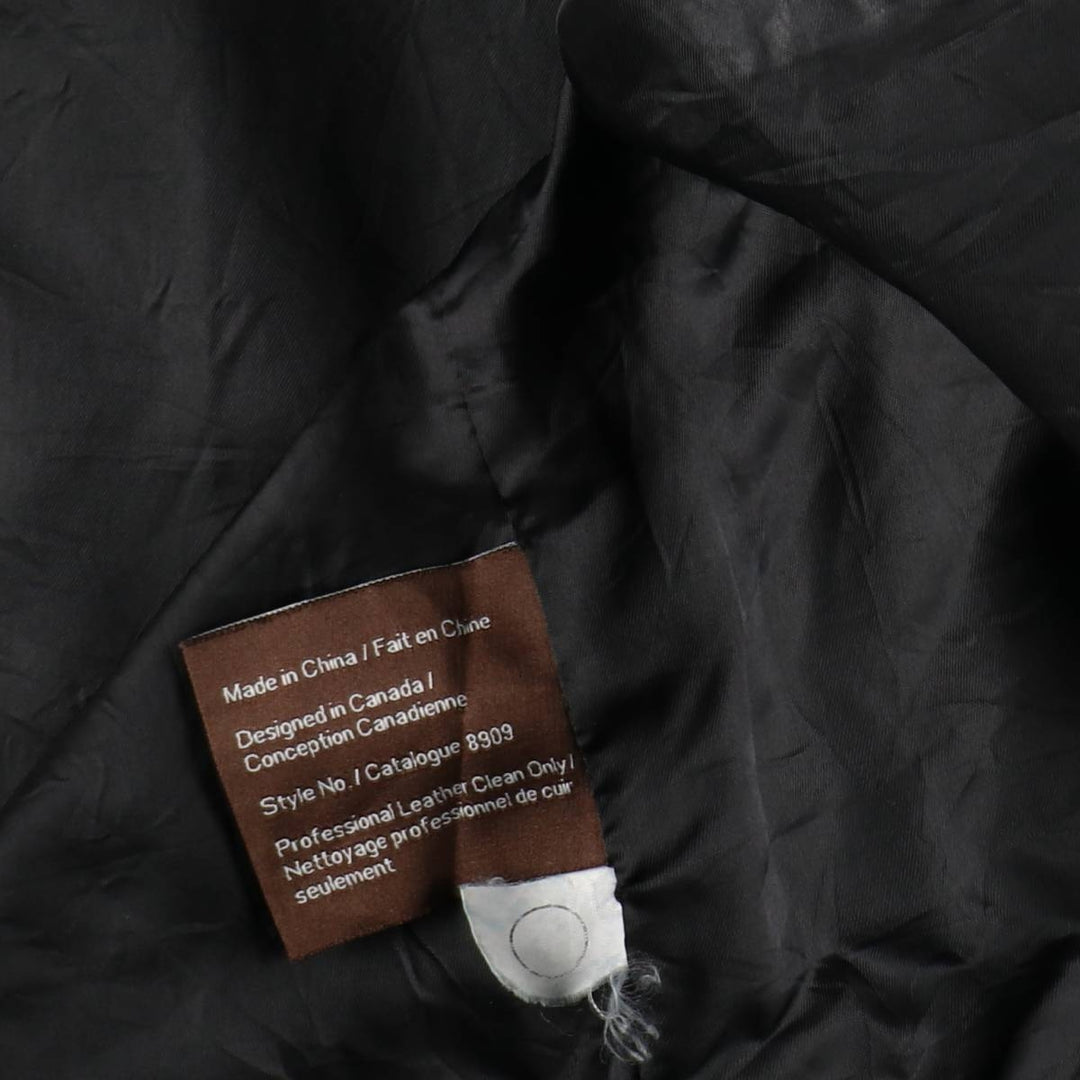 DANIER Suede Leather Blouson, Men's Size XL (approx.) genuine leather black type Vintage Second Hand