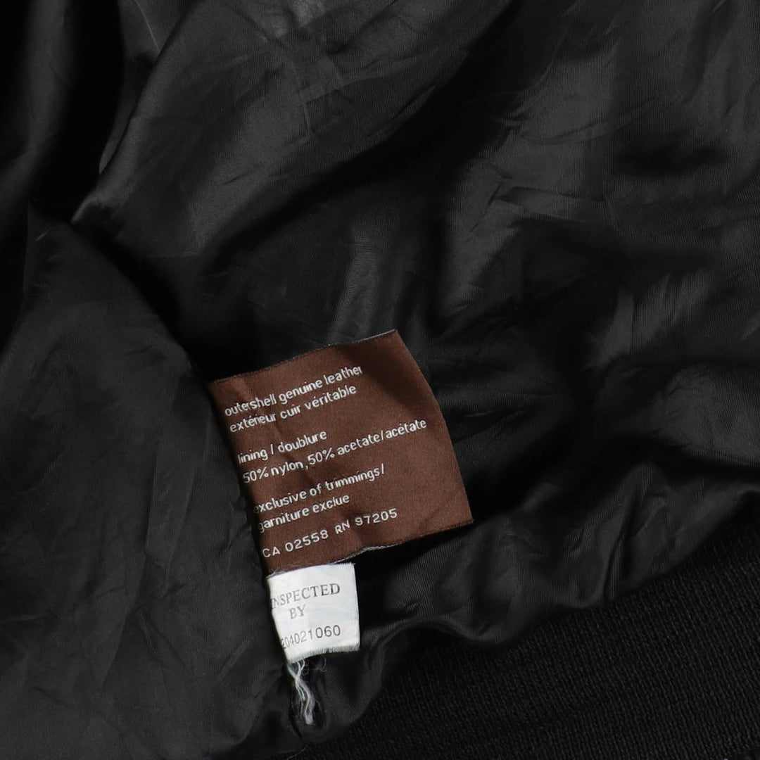 DANIER Suede Leather Blouson, Men's Size XL (approx.) genuine leather black type Vintage Second Hand