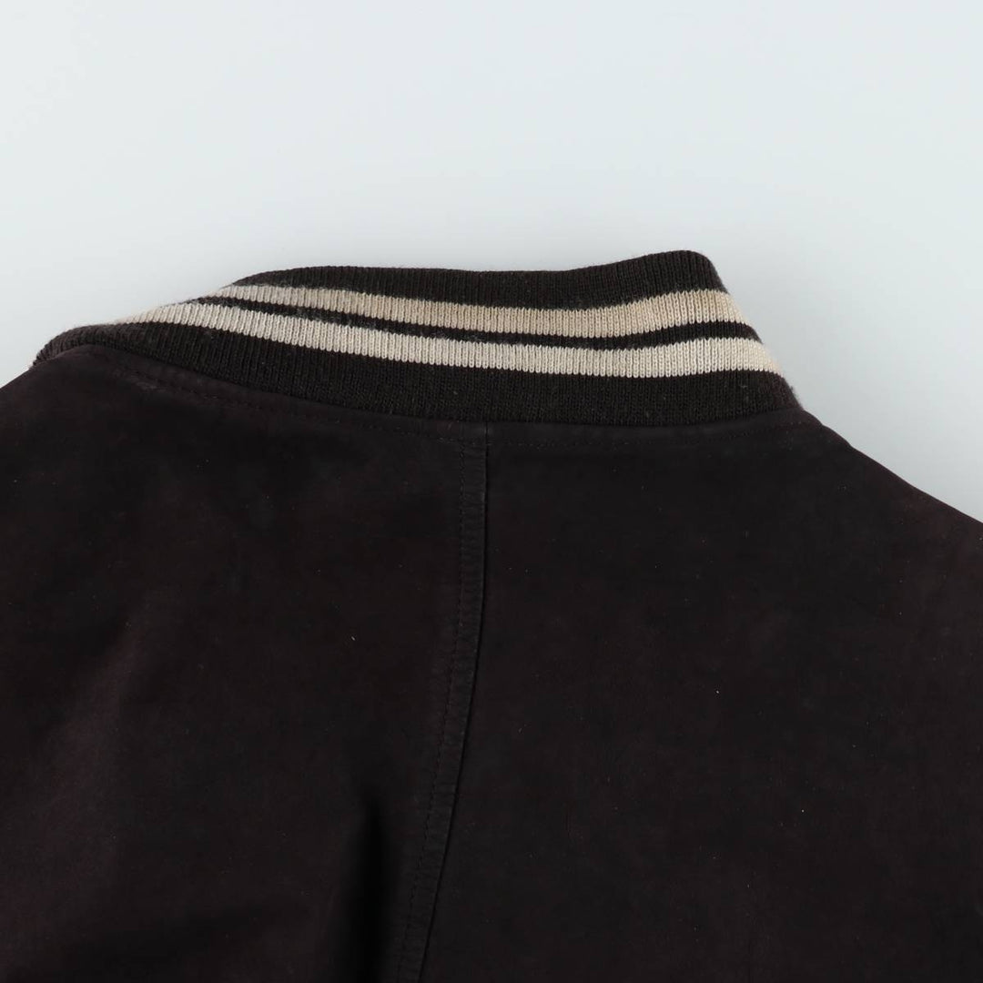DANIER Suede Leather Blouson, Men's Size XL (approx.) genuine leather black type Vintage Second Hand