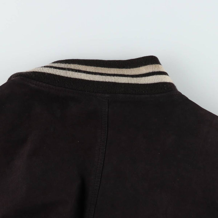 DANIER Suede Leather Blouson, Men's Size XL (approx.) genuine leather black type Vintage Second Hand