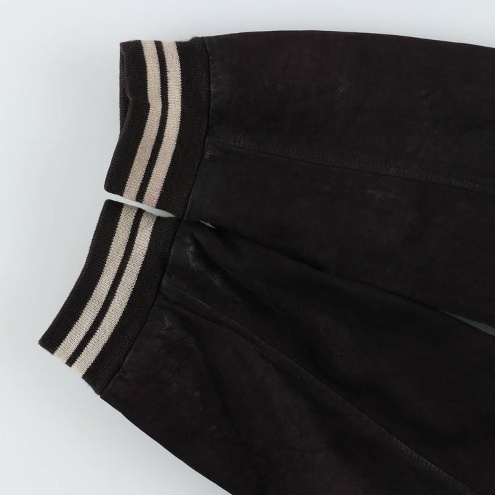 DANIER Suede Leather Blouson, Men's Size XL (approx.) genuine leather black type Vintage Second Hand