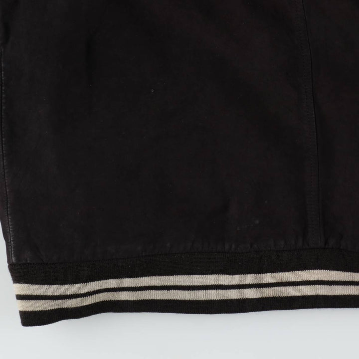 DANIER Suede Leather Blouson, Men's Size XL (approx.) genuine leather black type Vintage Second Hand