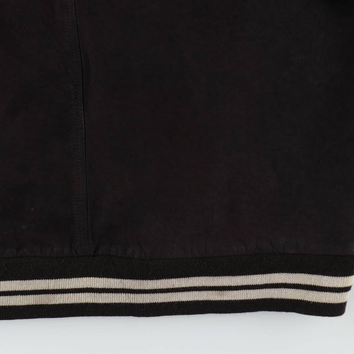 DANIER Suede Leather Blouson, Men's Size XL (approx.) genuine leather black type Vintage Second Hand