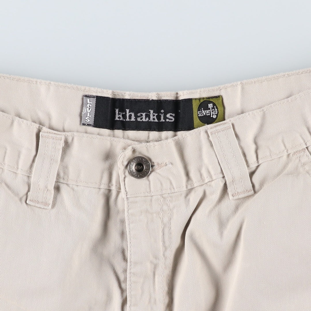 Levi's SILVER TAB Khakis Cargo Shorts, Men's Size W32 (approx.) unclear ivory Vintage Second Hand
