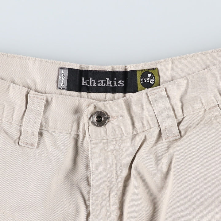 Levi's SILVER TAB Khakis Cargo Shorts, Men's Size W32 (approx.) unclear ivory Vintage Second Hand