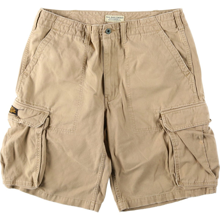 Ralph Lauren POLO JEANS COMPANY cargo shorts, men's size W37 (approx.) cotton Beige type Vintage Second Hand