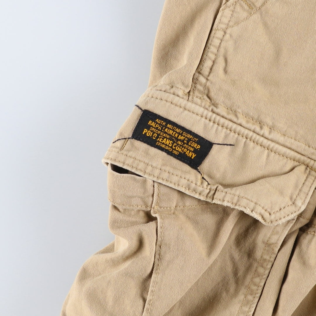 Ralph Lauren POLO JEANS COMPANY cargo shorts, men's size W37 (approx.) cotton Beige type Vintage Second Hand