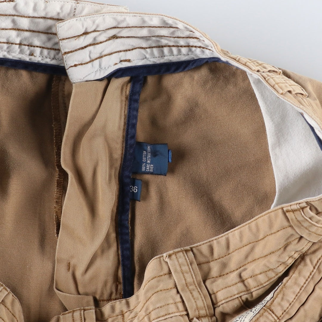 Ralph Lauren POLO by Ralph Lauren cargo shorts, short pants, men's size w36 cotton Beige type Vintage Second Hand