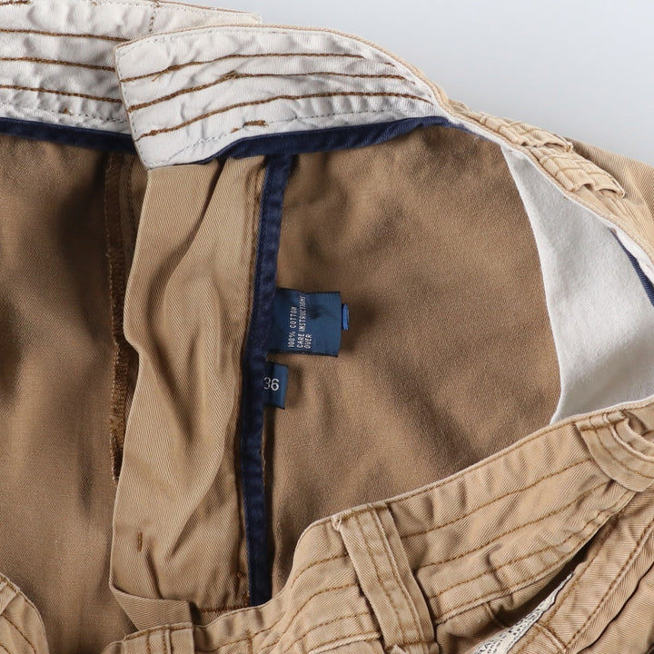 Ralph Lauren POLO by Ralph Lauren cargo shorts, short pants, men's size w36 cotton Beige type Vintage Second Hand