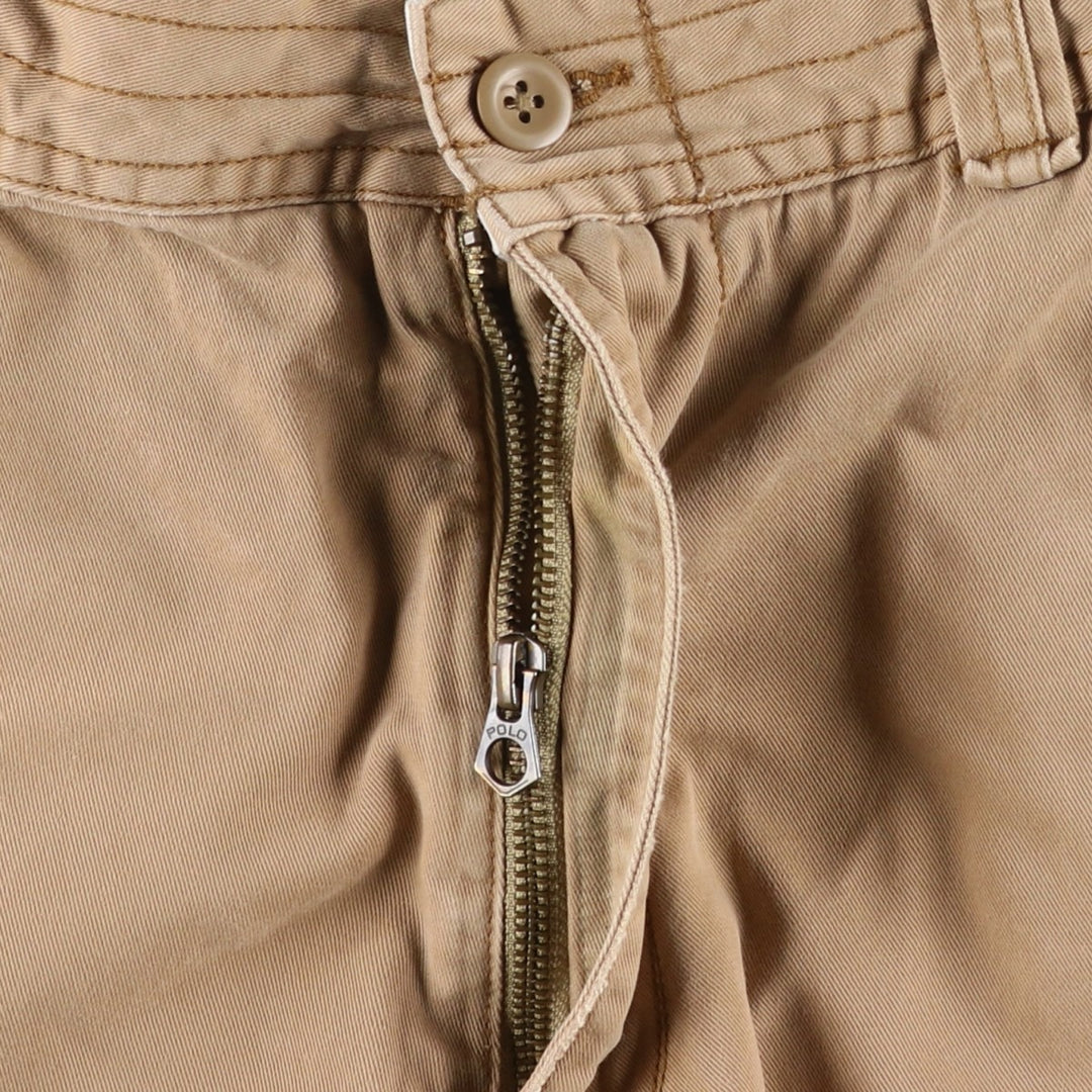 Ralph Lauren POLO by Ralph Lauren cargo shorts, short pants, men's size w36 cotton Beige type Vintage Second Hand