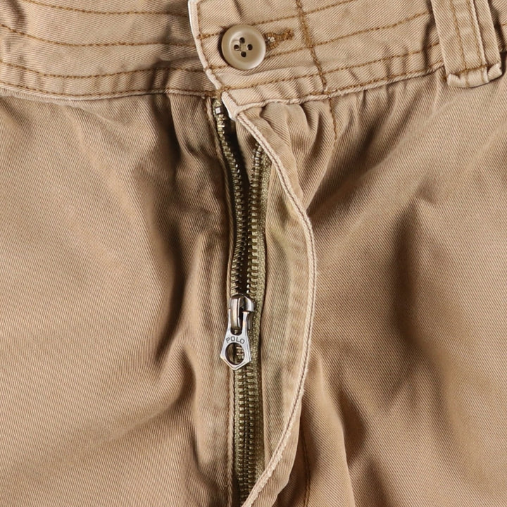 Ralph Lauren POLO by Ralph Lauren cargo shorts, short pants, men's size w36 cotton Beige type Vintage Second Hand