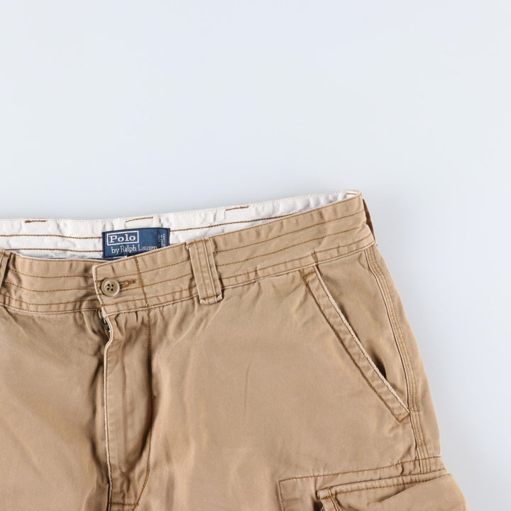 Ralph Lauren POLO by Ralph Lauren cargo shorts, short pants, men's size w36 cotton Beige type Vintage Second Hand
