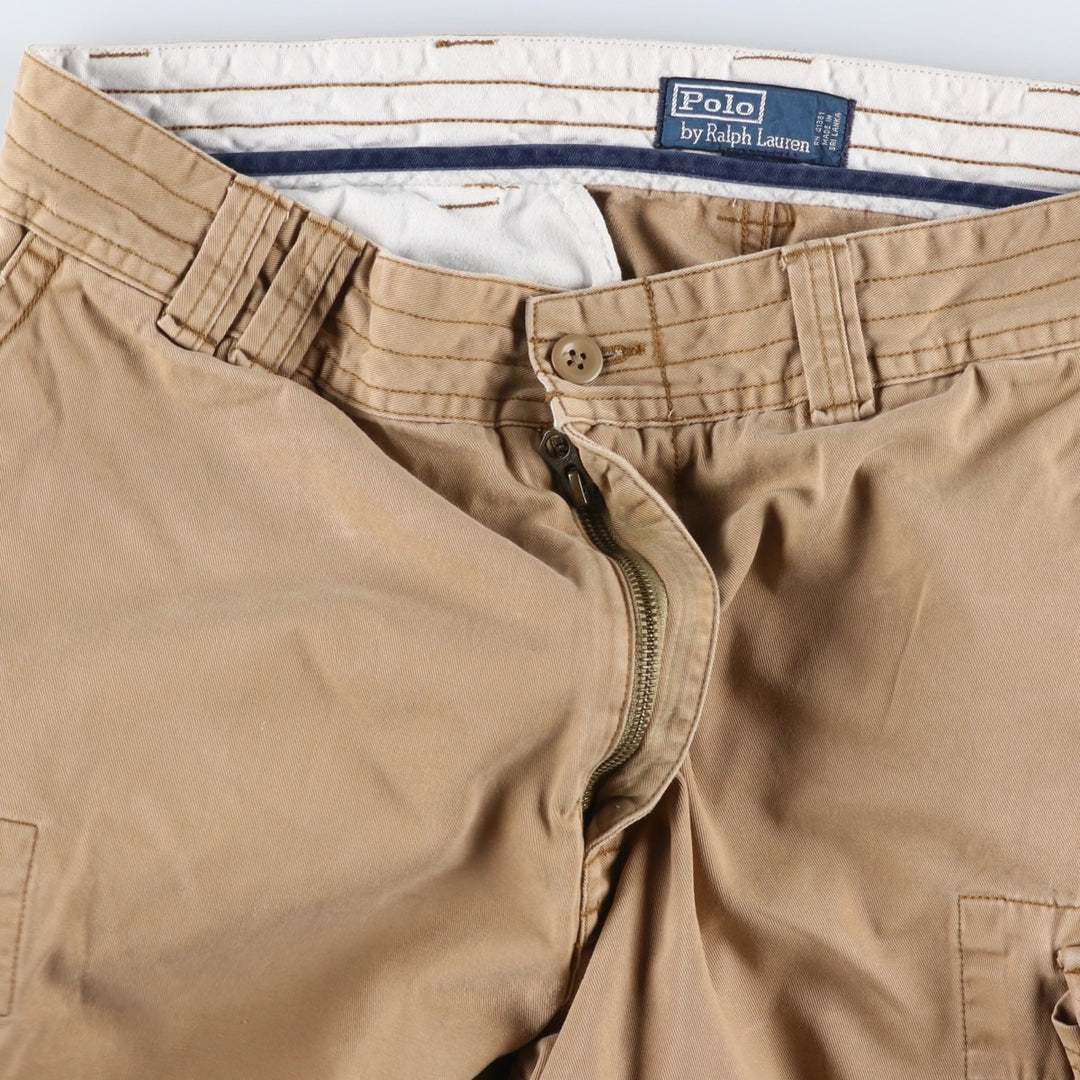 Ralph Lauren POLO by Ralph Lauren cargo shorts, short pants, men's size w36 cotton Beige type Vintage Second Hand