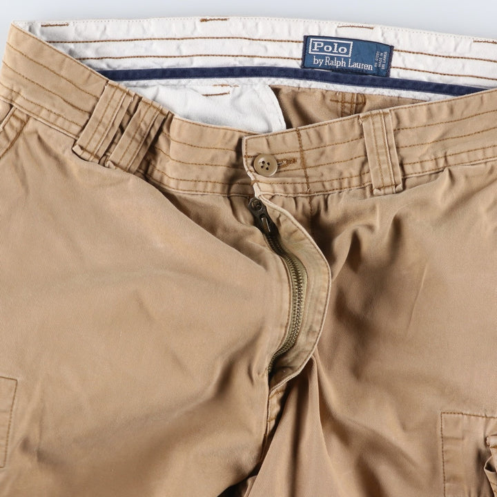 Ralph Lauren POLO by Ralph Lauren cargo shorts, short pants, men's size w36 cotton Beige type Vintage Second Hand