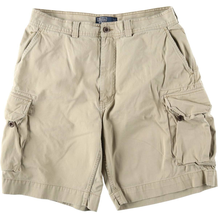 Ralph Lauren POLO by Ralph Lauren cargo shorts, short pants, men's size w34 cotton Beige type Vintage Second Hand