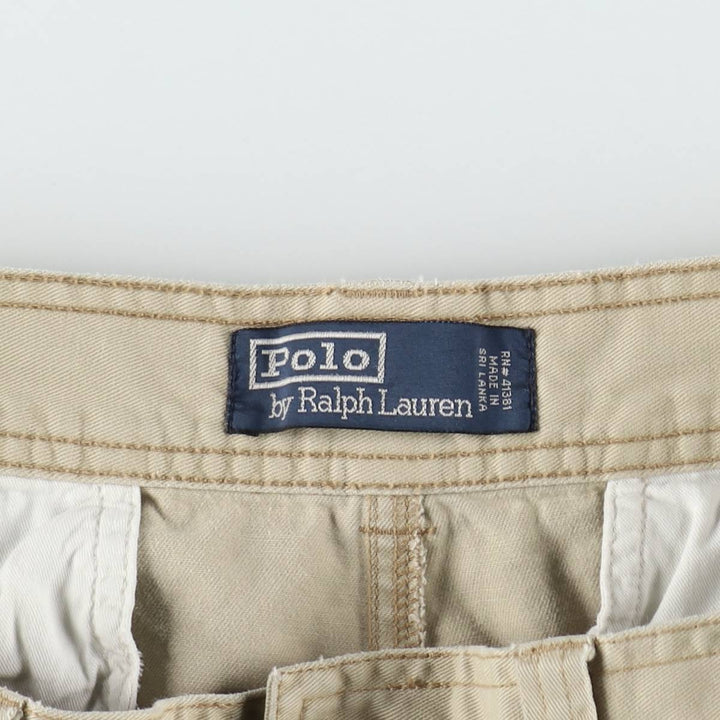 Ralph Lauren POLO by Ralph Lauren cargo shorts, short pants, men's size w34 cotton Beige type Vintage Second Hand