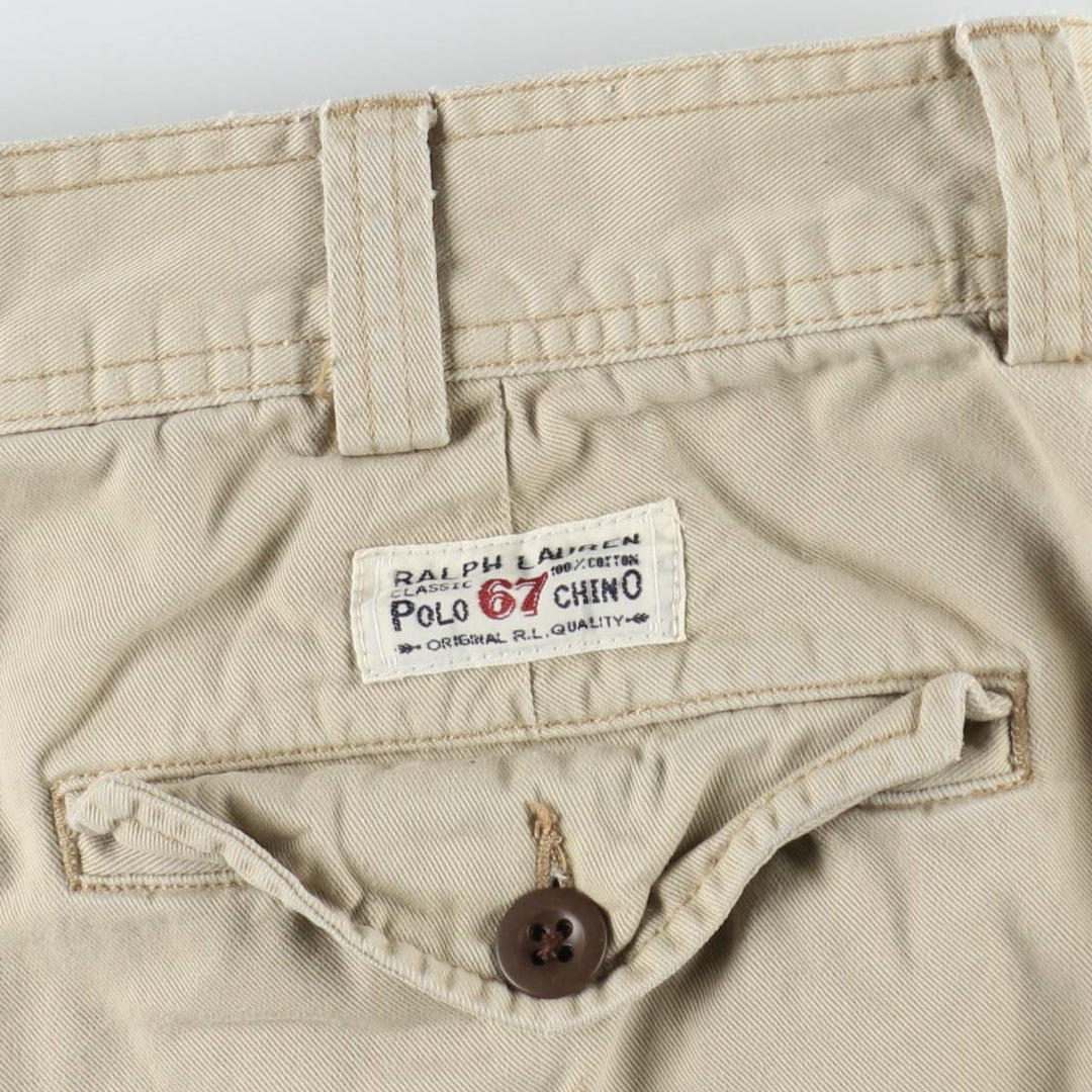 Ralph Lauren POLO by Ralph Lauren cargo shorts, short pants, men's size w34 cotton Beige type Vintage Second Hand
