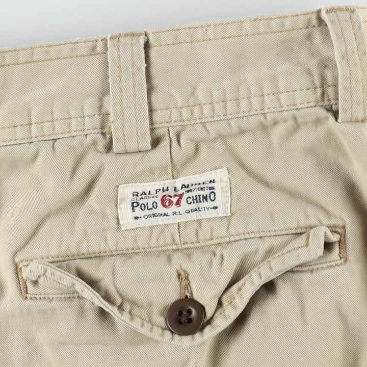 Ralph Lauren POLO by Ralph Lauren cargo shorts, short pants, men's size w34 cotton Beige type Vintage Second Hand