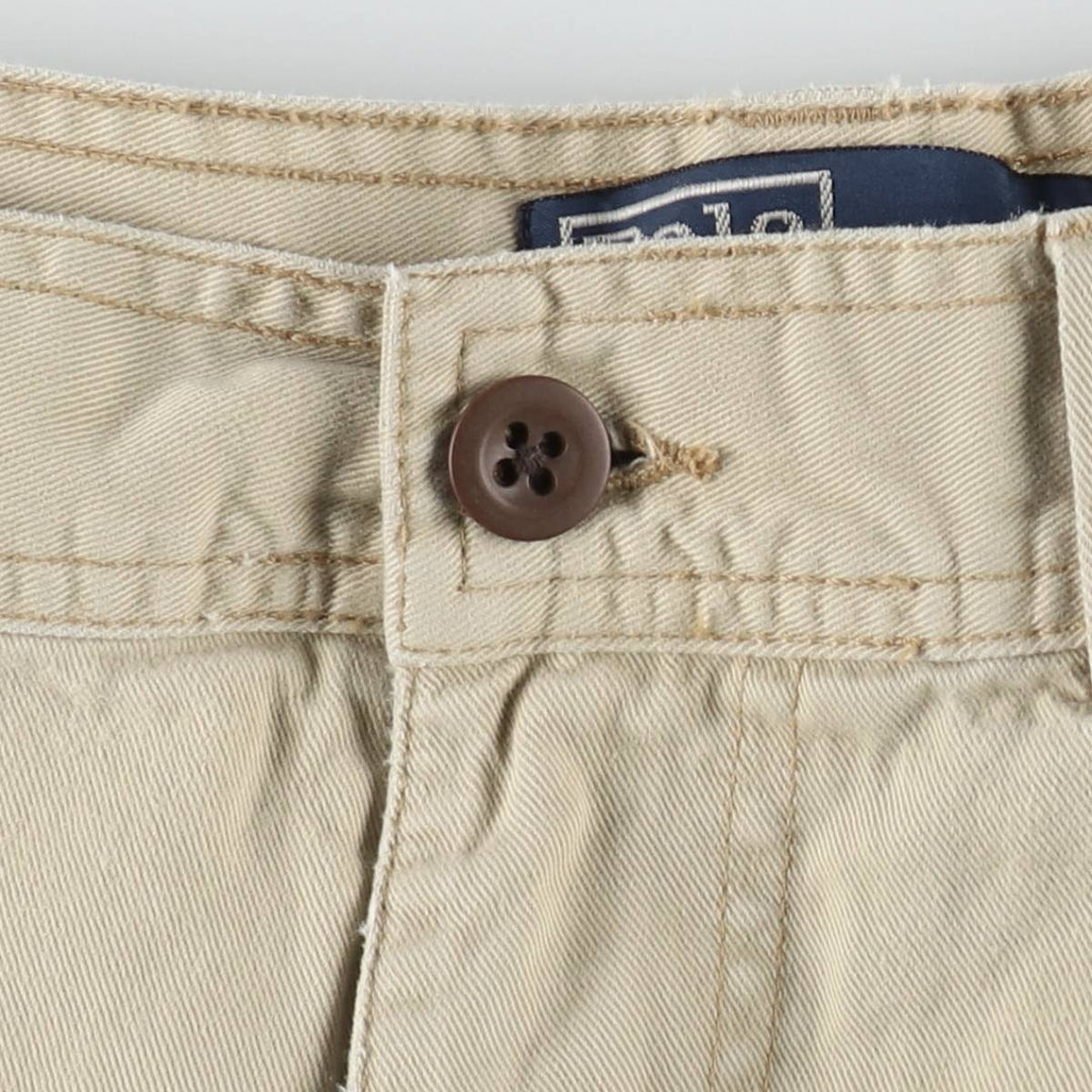 Ralph Lauren POLO by Ralph Lauren cargo shorts, short pants, men's size w34 cotton Beige type Vintage Second Hand