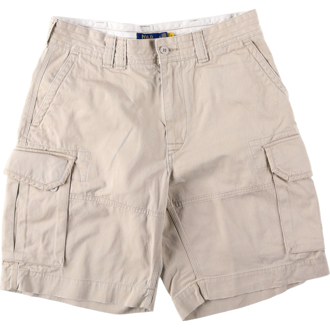Ralph Lauren POLO RALPH LAUREN cargo shorts, half pants, men's size w35 cotton Beige type Vintage Second Hand