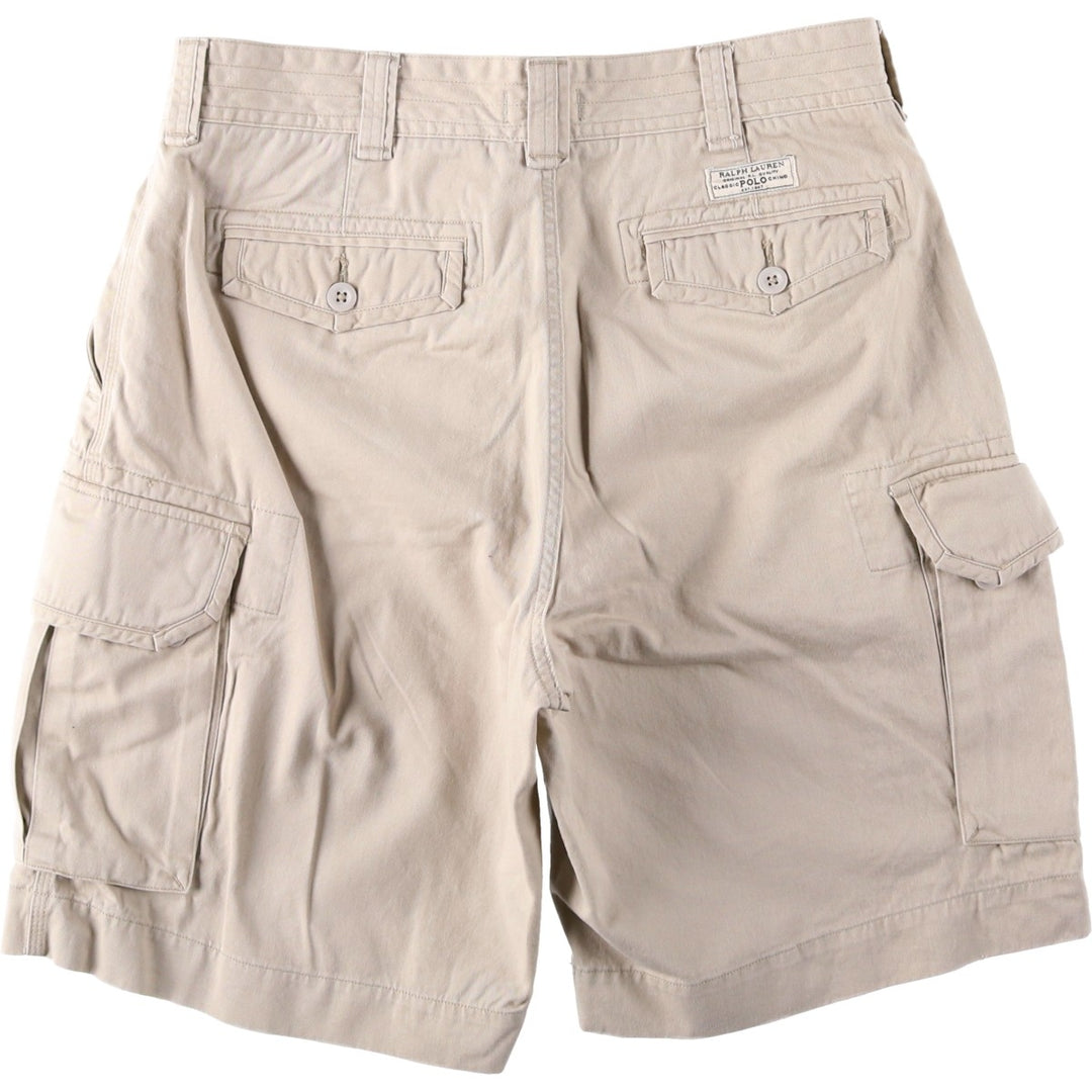 Ralph Lauren POLO RALPH LAUREN cargo shorts, half pants, men's size w35 cotton Beige type Vintage Second Hand