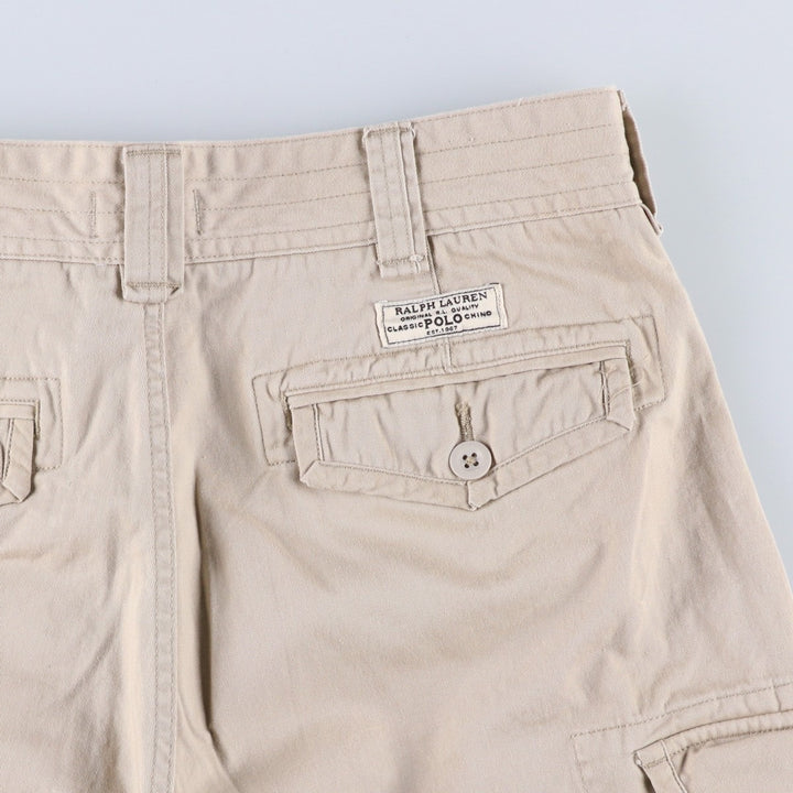 Ralph Lauren POLO RALPH LAUREN cargo shorts, half pants, men's size w35 cotton Beige type Vintage Second Hand
