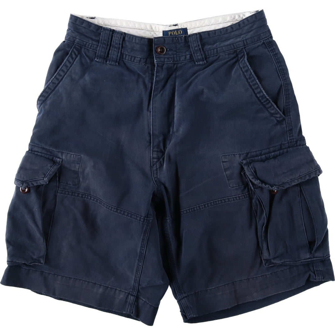 Ralph Lauren POLO RALPH LAUREN cargo shorts, half pants, men's size w31 cotton navy blue type Vintage Second Hand