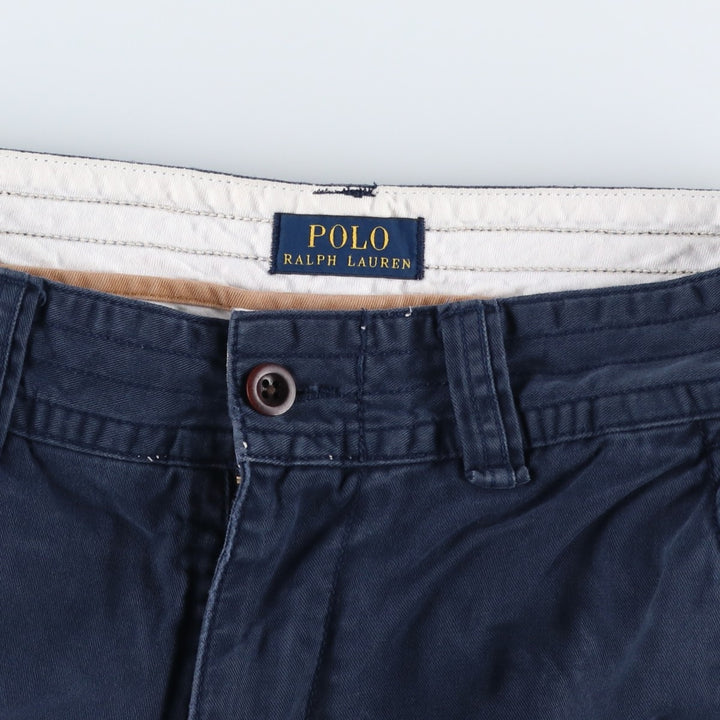 Ralph Lauren POLO RALPH LAUREN cargo shorts, half pants, men's size w31 cotton navy blue type Vintage Second Hand