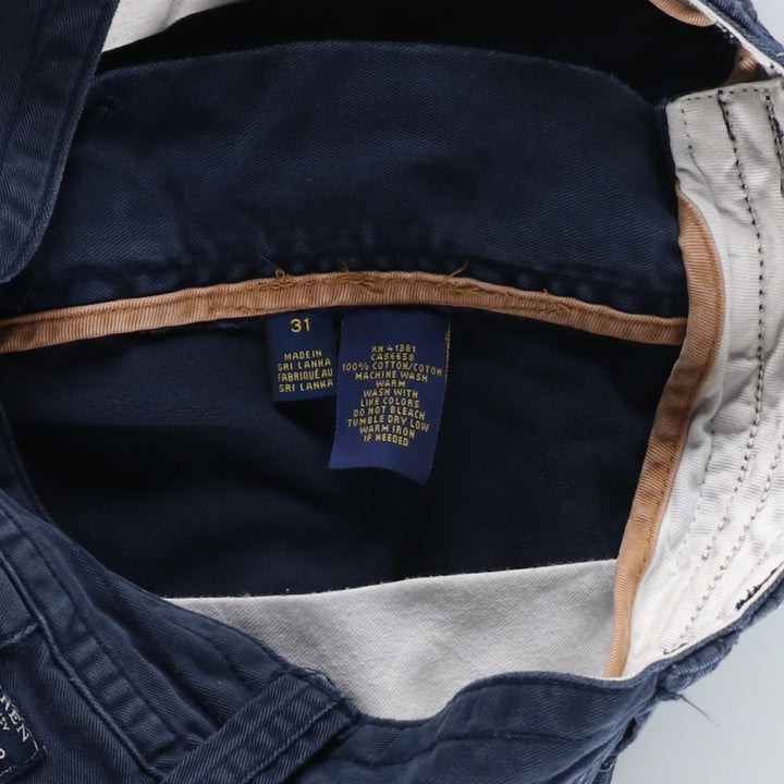 Ralph Lauren POLO RALPH LAUREN cargo shorts, half pants, men's size w31 cotton navy blue type Vintage Second Hand