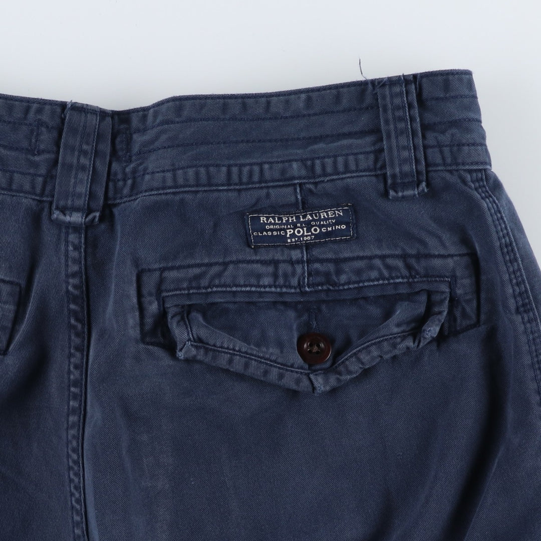 Ralph Lauren POLO RALPH LAUREN cargo shorts, half pants, men's size w31 cotton navy blue type Vintage Second Hand
