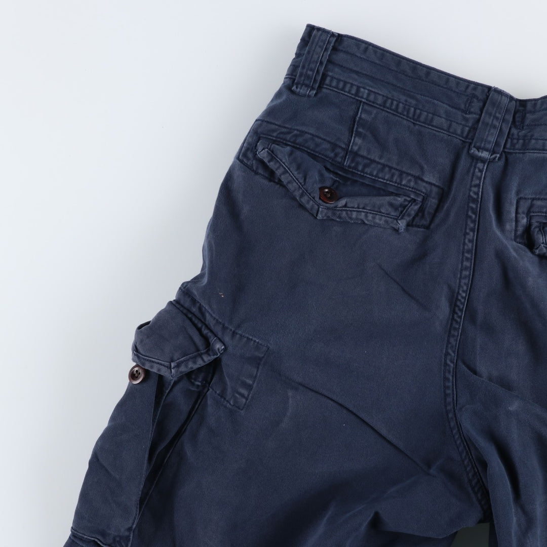 Ralph Lauren POLO RALPH LAUREN cargo shorts, half pants, men's size w31 cotton navy blue type Vintage Second Hand