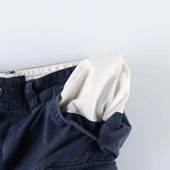 Ralph Lauren POLO RALPH LAUREN cargo shorts, half pants, men's size w31 cotton navy blue type Vintage Second Hand