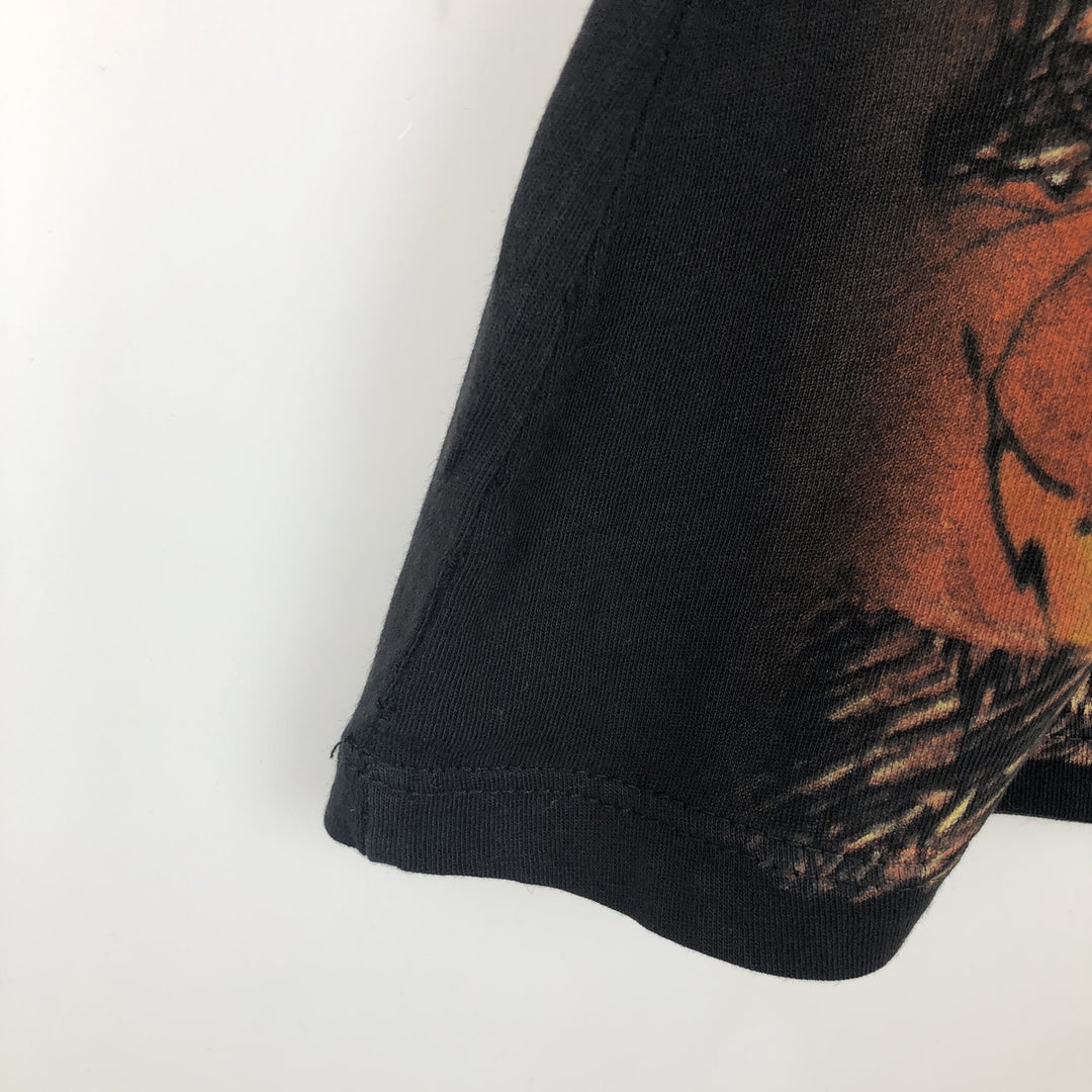 THE NIGHTMARE BEFORE CHRISTMAS Character Print T-Shirt, Made in USA, Men's XXL equivalent. cotton black type Vintage Second Hand