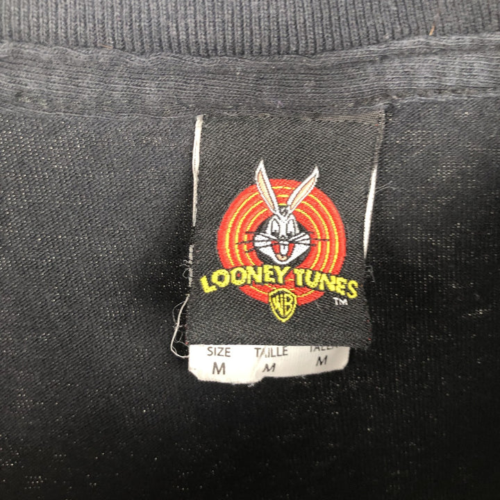 2000'S Looney Tunes Marvin the Martian Character Print T-Shirt (Men's Size M) cotton black type Vintage Second Hand