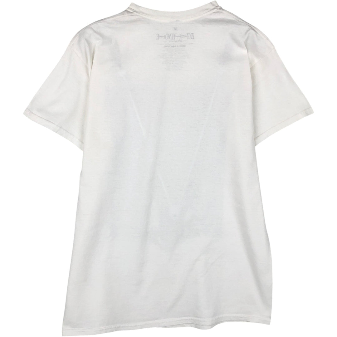 Death Note Light Yagami Ryuk Anime Character Print T-Shirt, Men's Size M cotton white type Vintage Second Hand