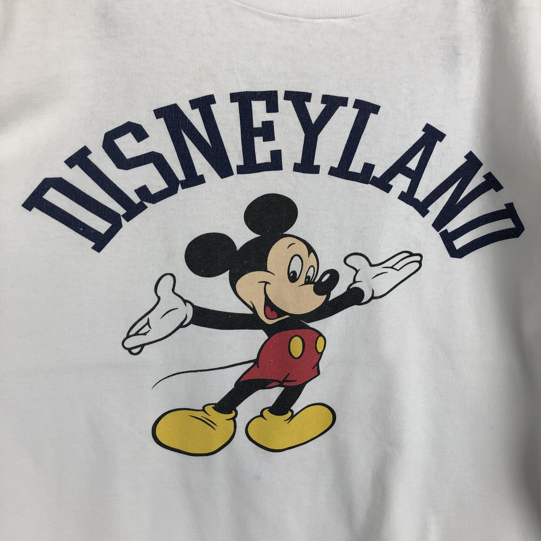 90'S MICKEY, INC MICKEY MOUSE Mickey Mouse Character Print T-Shirt, Made in USA, Men's XL equivalent, Vintage cotton black type Vintage Second Hand