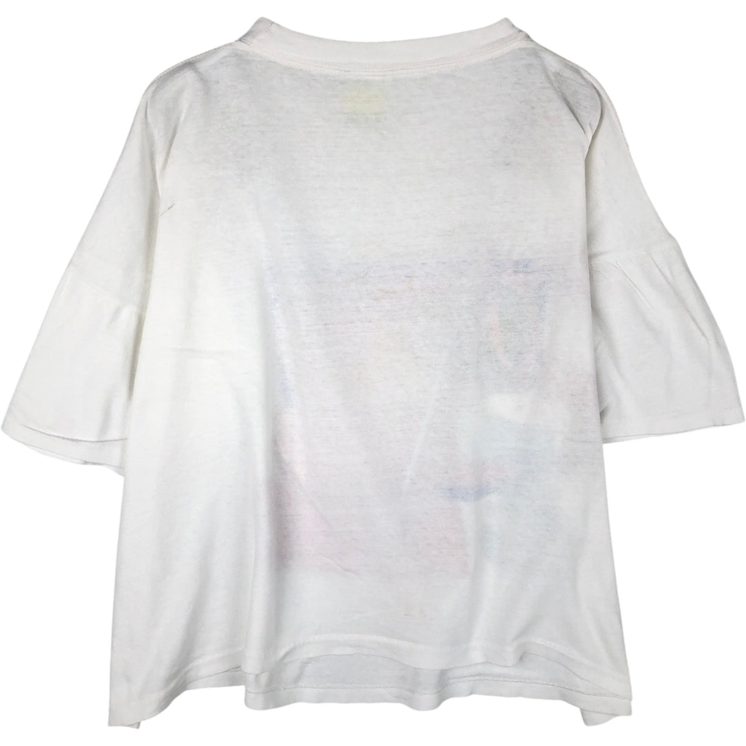 Q-TEES SNOOPY Character Print T-Shirt (Men's Size L) cotton white type Vintage Second Hand