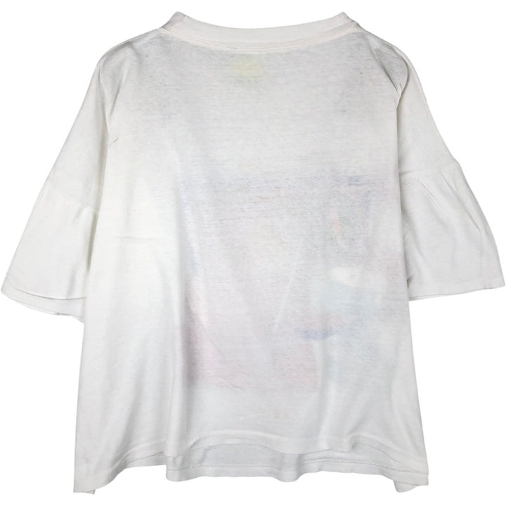 Q-TEES SNOOPY Character Print T-Shirt (Men's Size L) cotton white type Vintage Second Hand