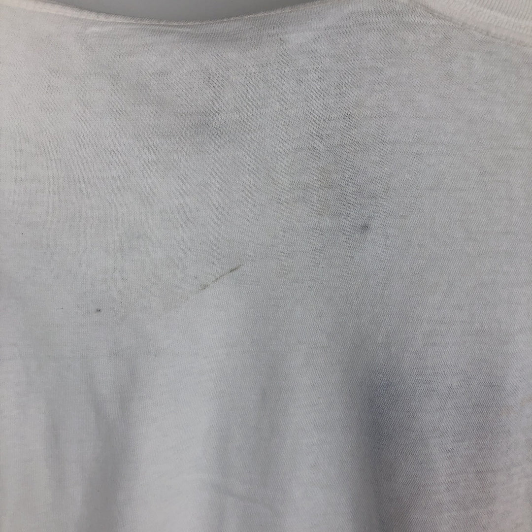 Q-TEES SNOOPY Character Print T-Shirt (Men's Size L) cotton white type Vintage Second Hand