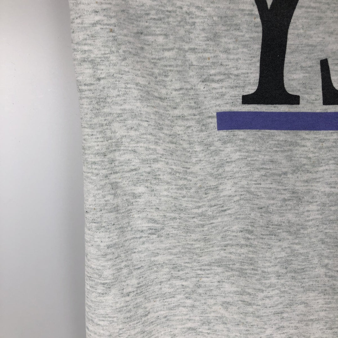 MICKEY MOUSE Anime Character Print T-Shirt, Men's Size XL (approx.) unclear pale white type Vintage Second Hand