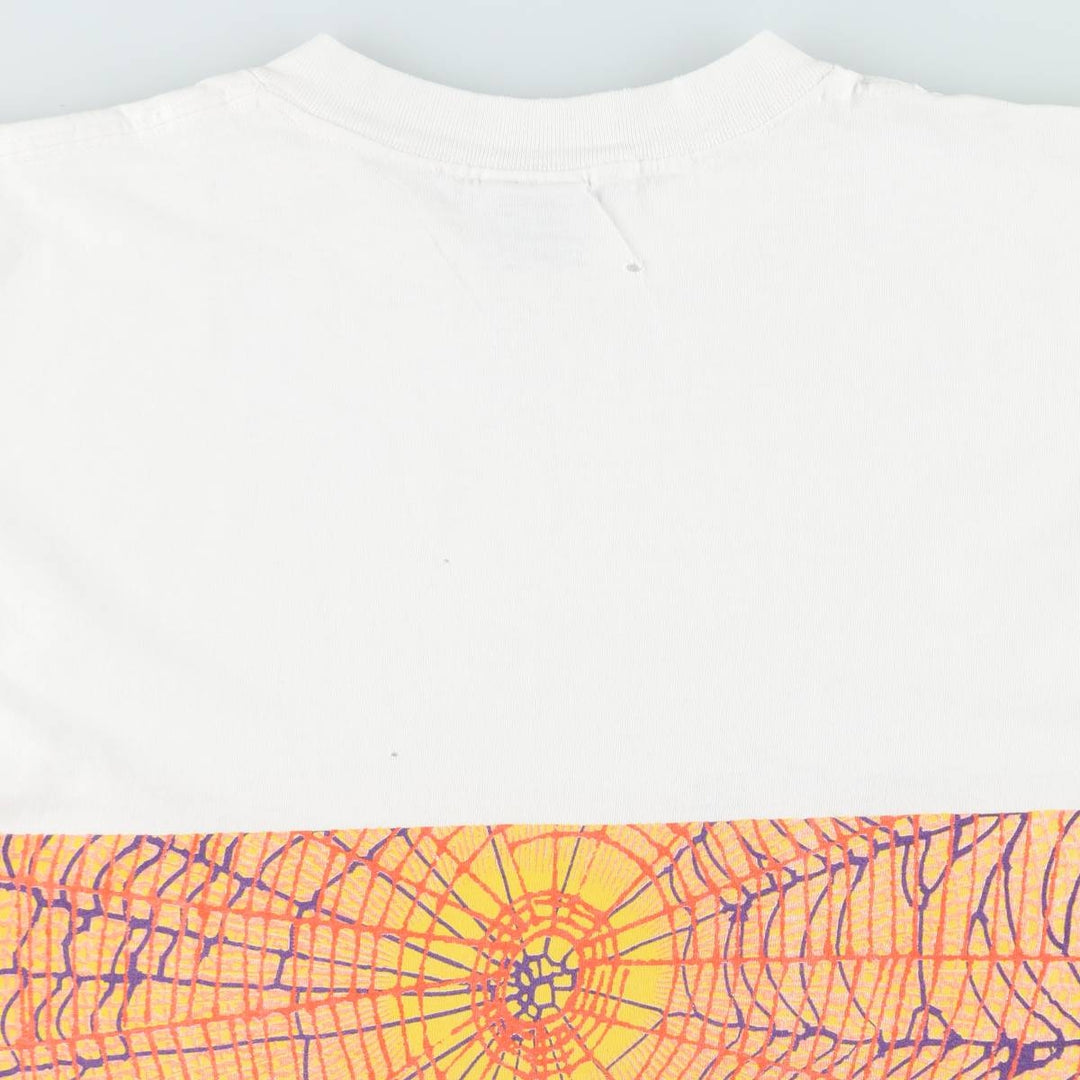 90'S Marvel Comics Spider-Man Character Print T-Shirt, Made in USA, Men's Size L (Equivalent), Vintage cotton white type Vintage Second Hand