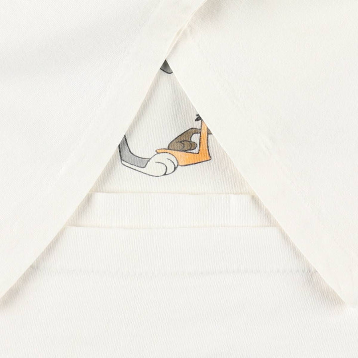 90'S ACME CLOTHING CO. Looney Tunes Character Print T-Shirt, Made in USA, Men's XL equivalent, Vintage cotton white type Vintage Second Hand