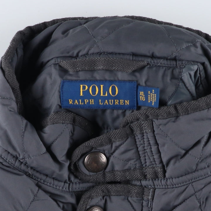 Ralph Lauren POLO RALPH LAUREN quilted puffer jacket, men's size XL polyester gray type Vintage Second Hand