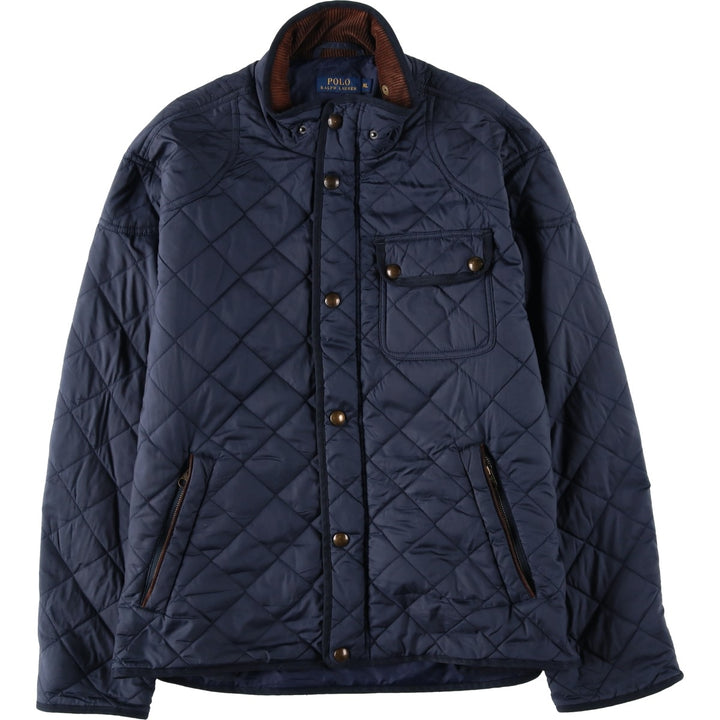 Ralph Lauren POLO RALPH LAUREN quilted puffer jacket, men's size XL unclear navy blue type Vintage Second Hand